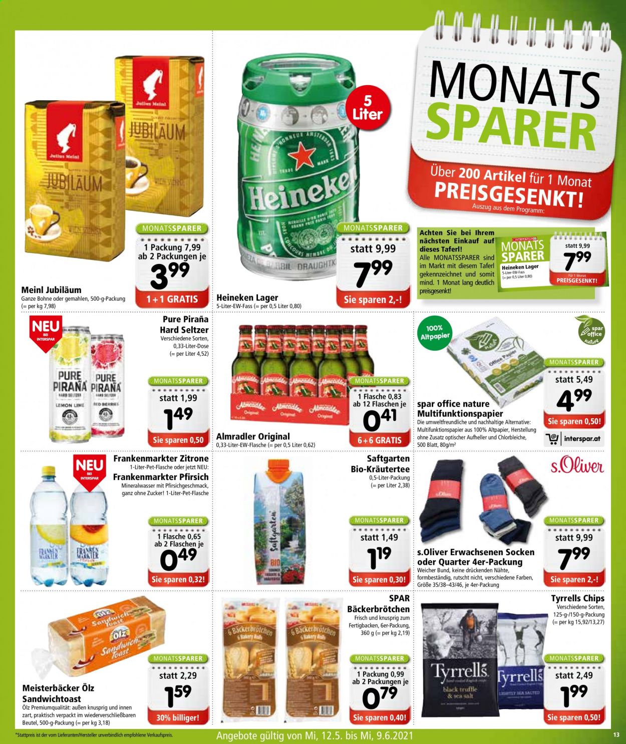 Angebote INTERSPAR - 12.5.2021 - 19.5.2021. Seite 13