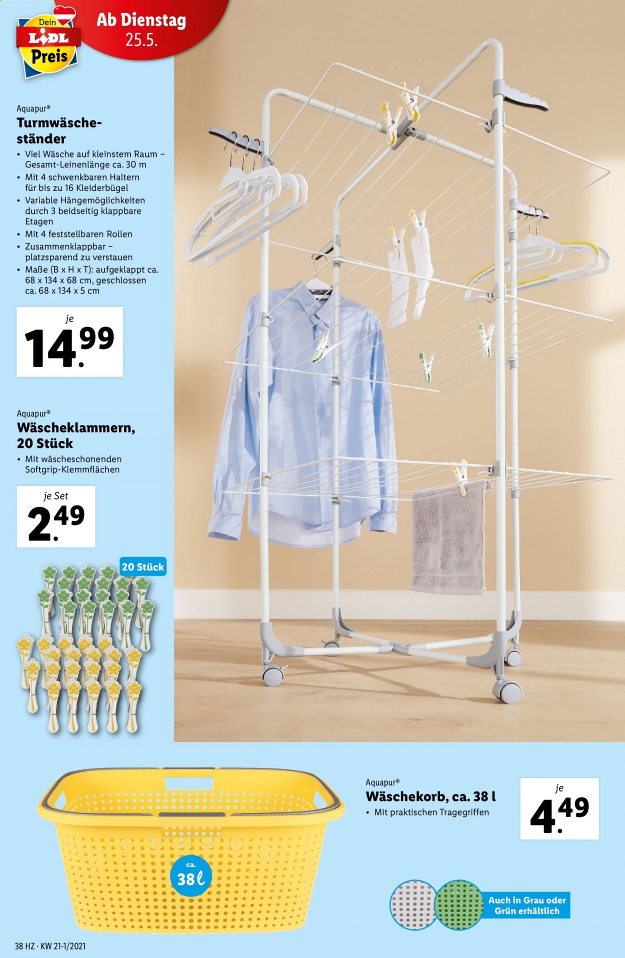 Angebote Lidl - 20.5.2021 - 26.5.2021. Seite 38