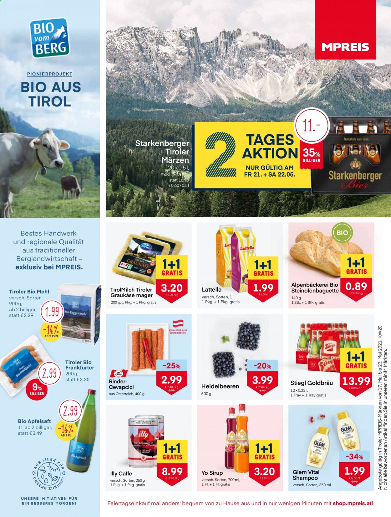 Angebote MPREIS - 17.5.2021 - 23.5.2021. Seite 1