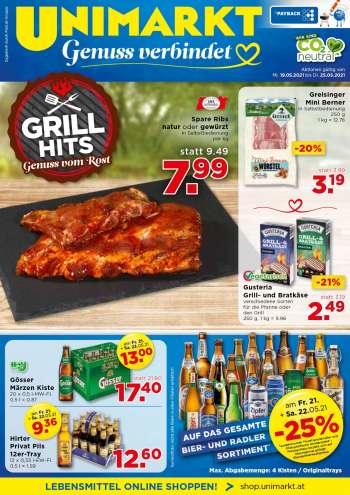 Angebote UNIMARKT - 19.5.2021 - 25.5.2021.