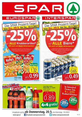 Angebote INTERSPAR - 20.5.2021 - 1.6.2021.