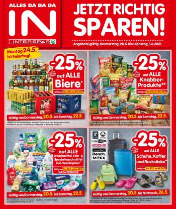 Angebote INTERSPAR - 20.5.2021 - 1.6.2021.