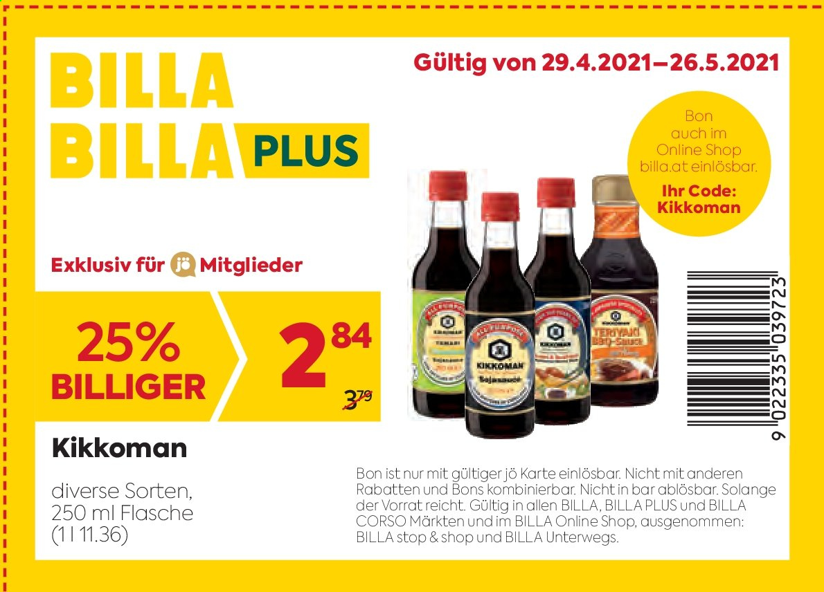 Angebote Billa - 29.4.2021 - 26.5.2021. Seite 1