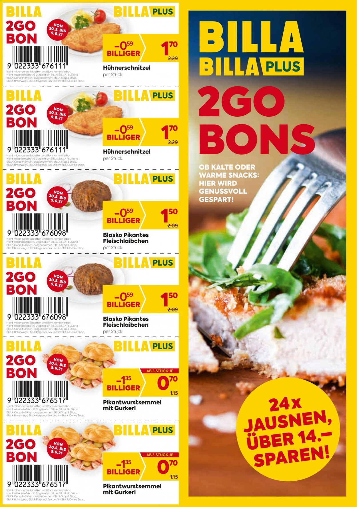 Angebote Billa - 20.5.2021 - 9.6.2021. Seite 1