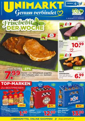 Angebote UNIMARKT - 26.5.2021 - 1.6.2021.