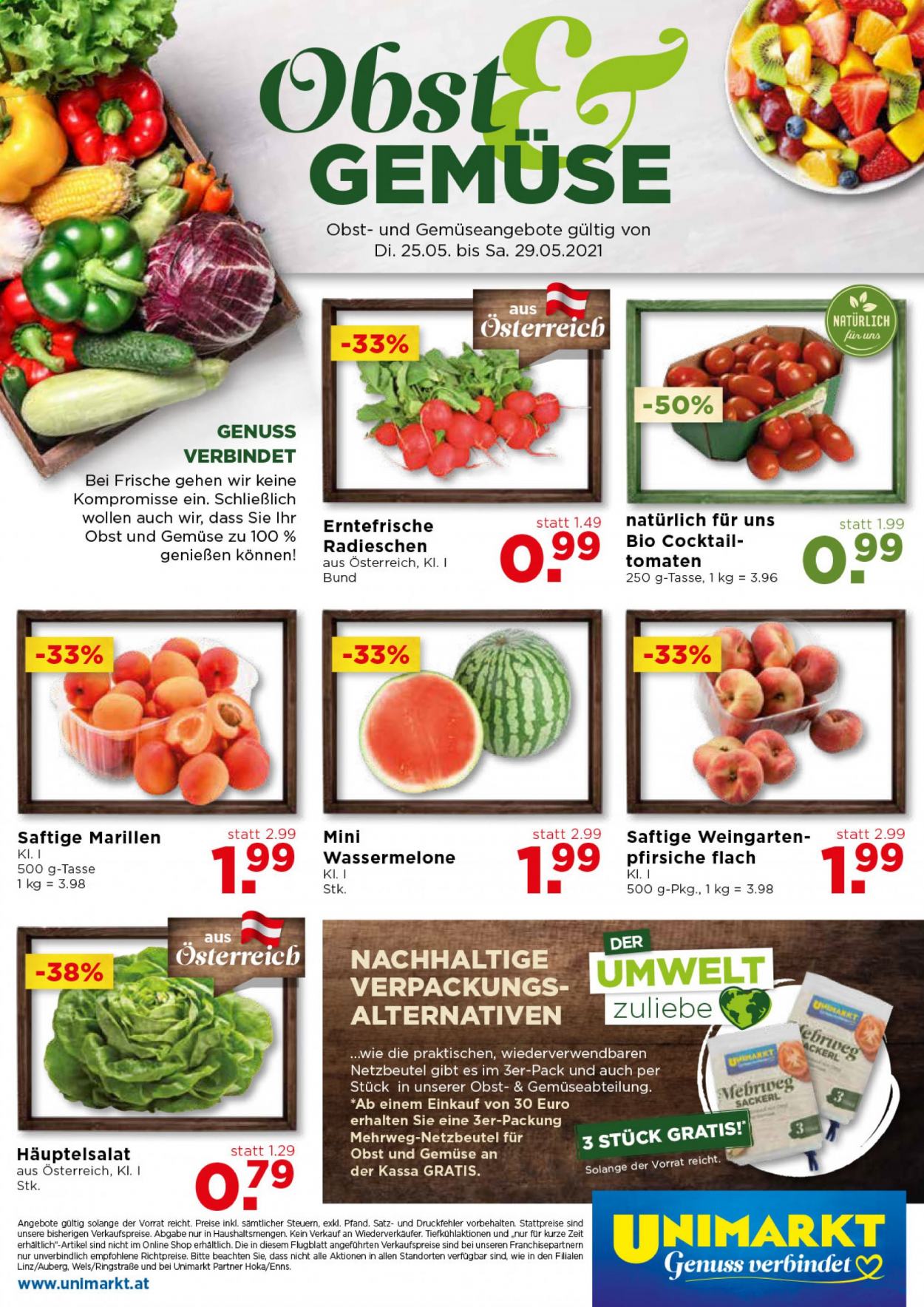 Angebote UNIMARKT - 26.5.2021 - 1.6.2021. Seite 16