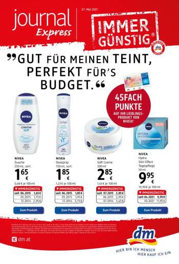 Angebote dm drogerie - 27.5.2021 - 8.6.2021.
