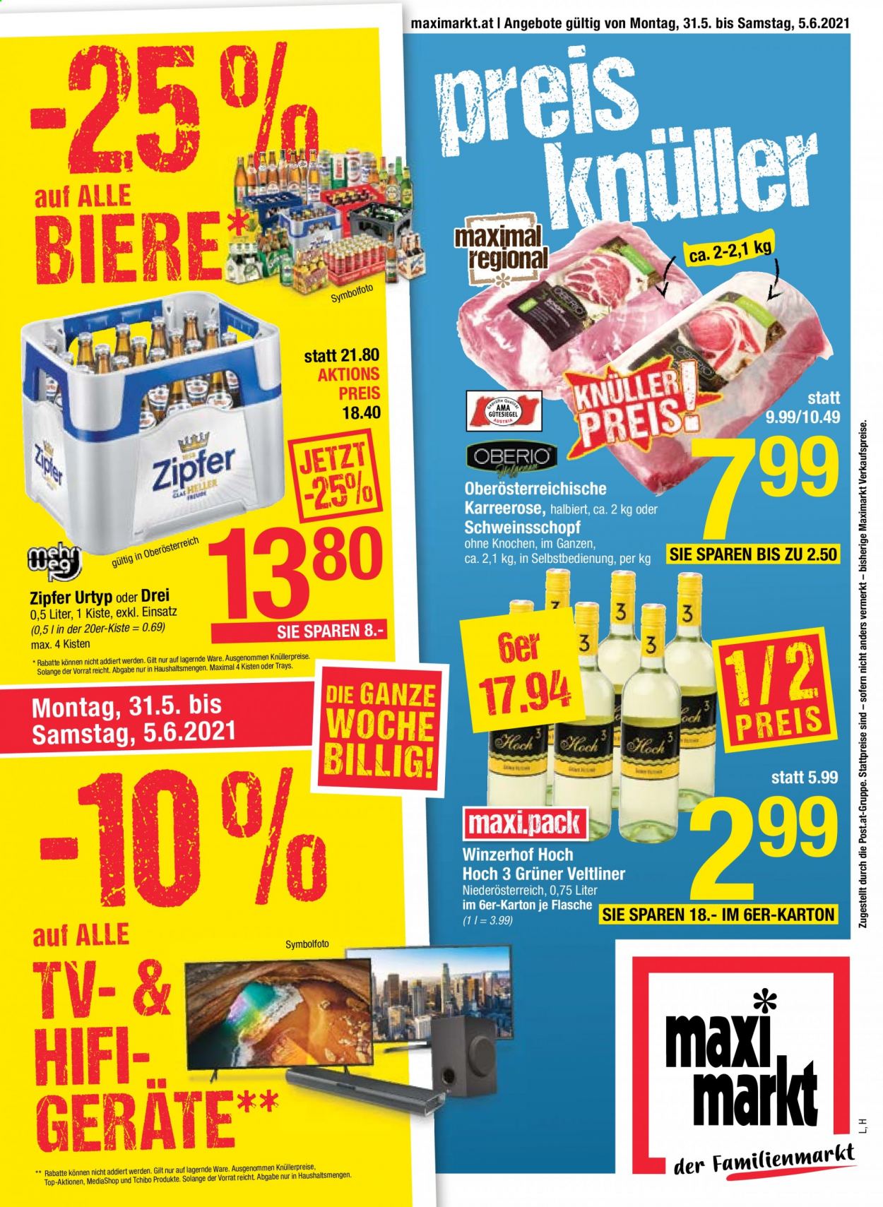 Angebote Maximarkt - 31.5.2021 - 5.6.2021. Seite 1