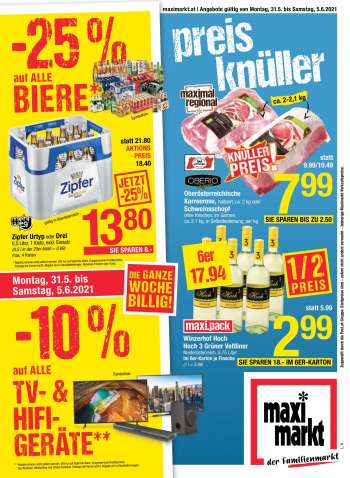 Angebote Maximarkt - 31.5.2021 - 5.6.2021.