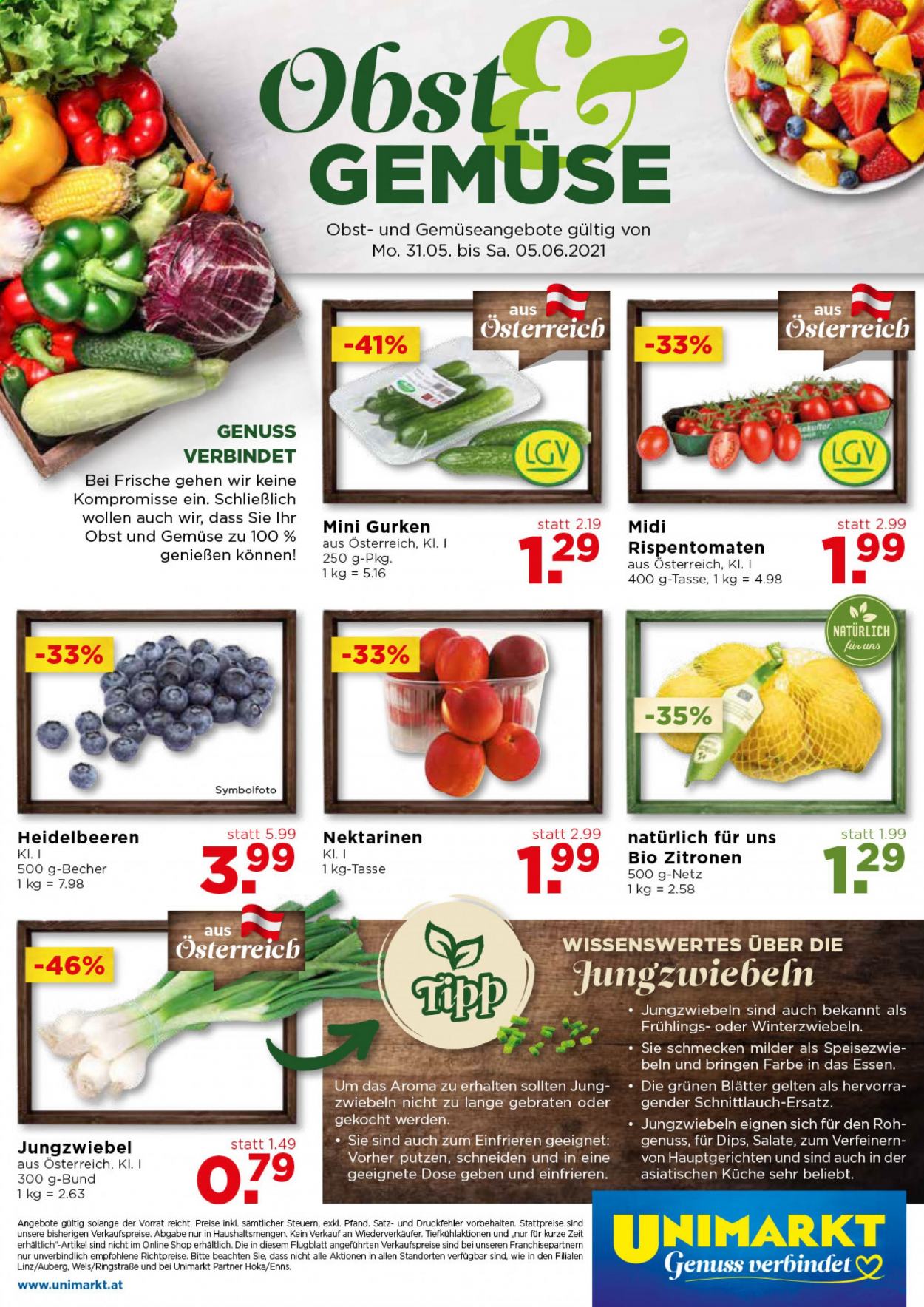 Angebote UNIMARKT - 2.6.2021 - 8.6.2021. Seite 16