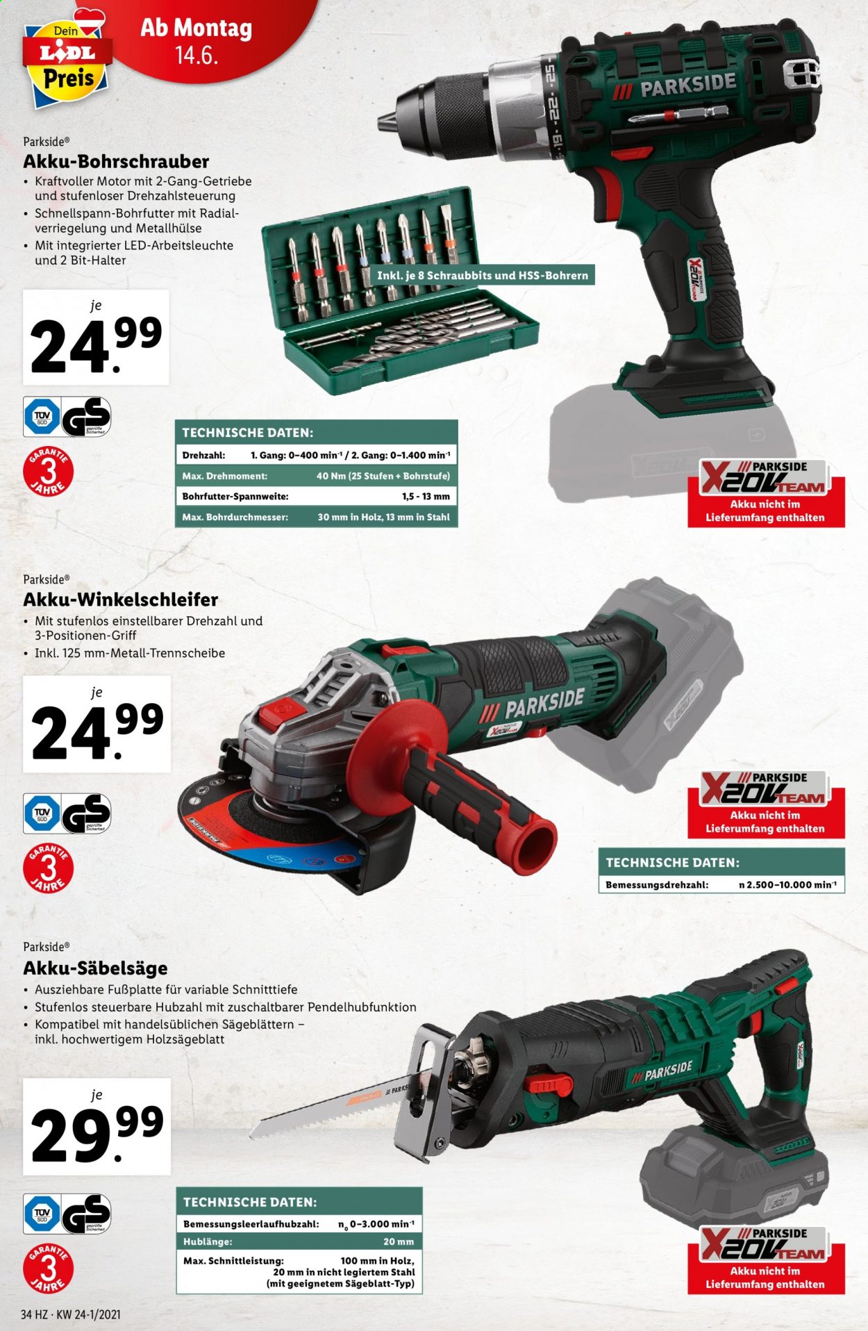 Angebote Lidl - 10.6.2021 - 16.6.2021. Seite 34