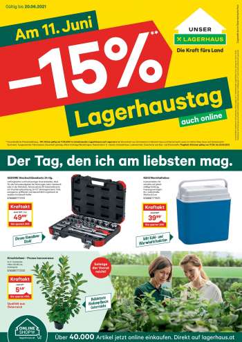 Angebote Lagerhaus - 7.6.2021 - 20.6.2021.