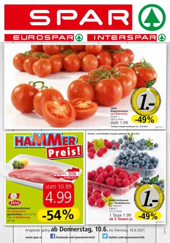 Angebote INTERSPAR - 10.6.2021 - 16.6.2021.