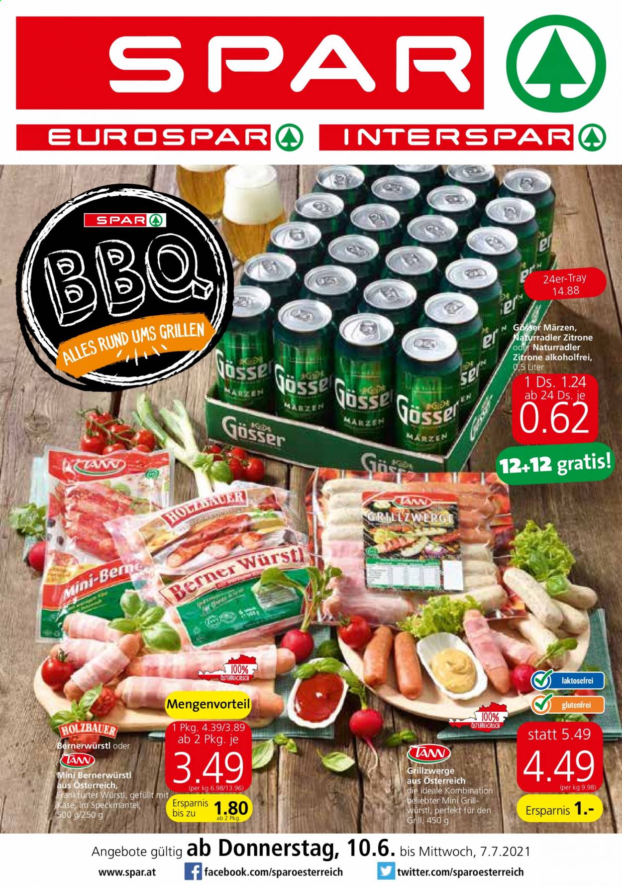 Angebote INTERSPAR - 10.6.2021 - 7.7.2021. Seite 1