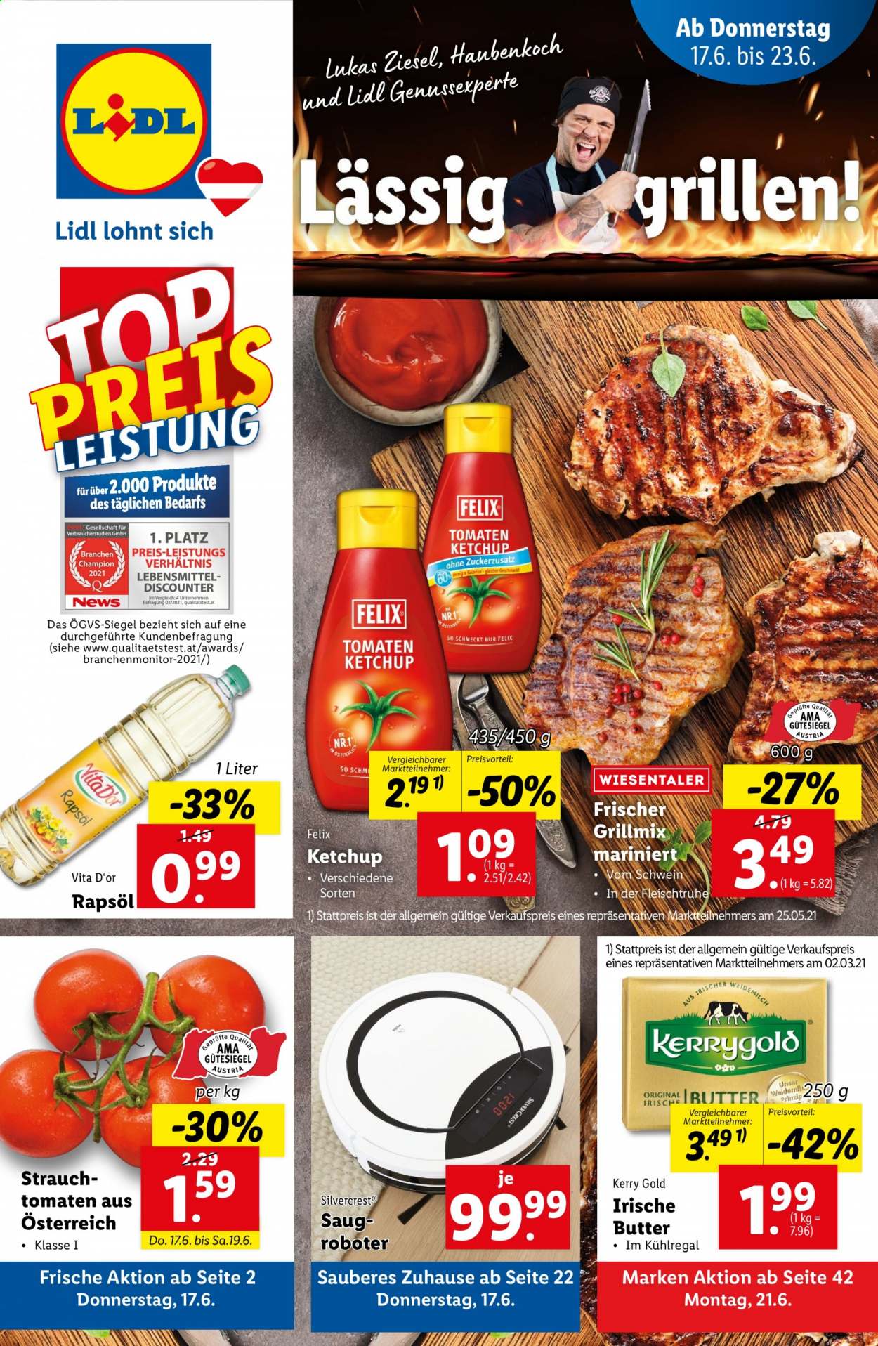 Angebote Lidl - 17.6.2021 - 23.6.2021. Seite 1