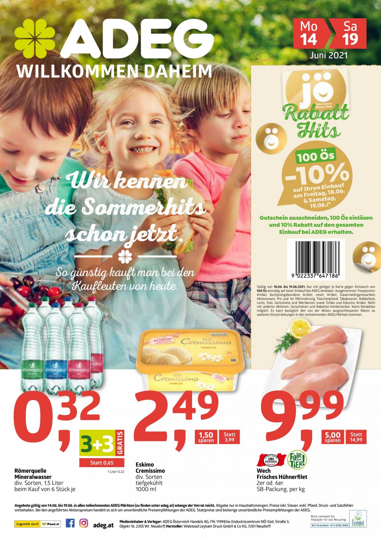Angebote ADEG - 14.6.2021 - 19.6.2021. Seite 1