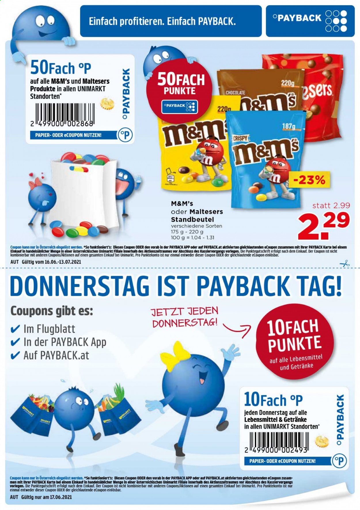 Angebote UNIMARKT - 15.6.2021 - 22.6.2021. Seite 10