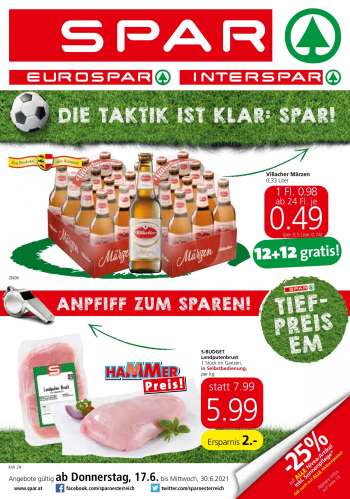 Angebote INTERSPAR - 17.6.2021 - 30.6.2021.