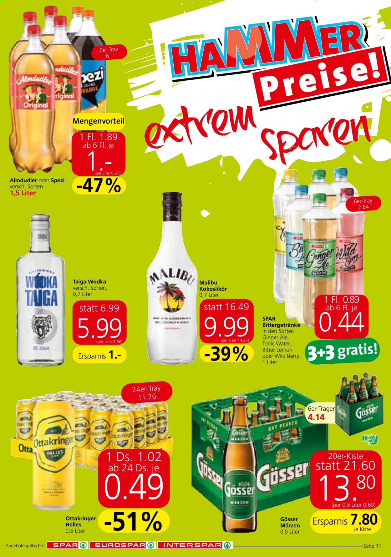 Angebote INTERSPAR - 17.6.2021 - 30.6.2021. Seite 11