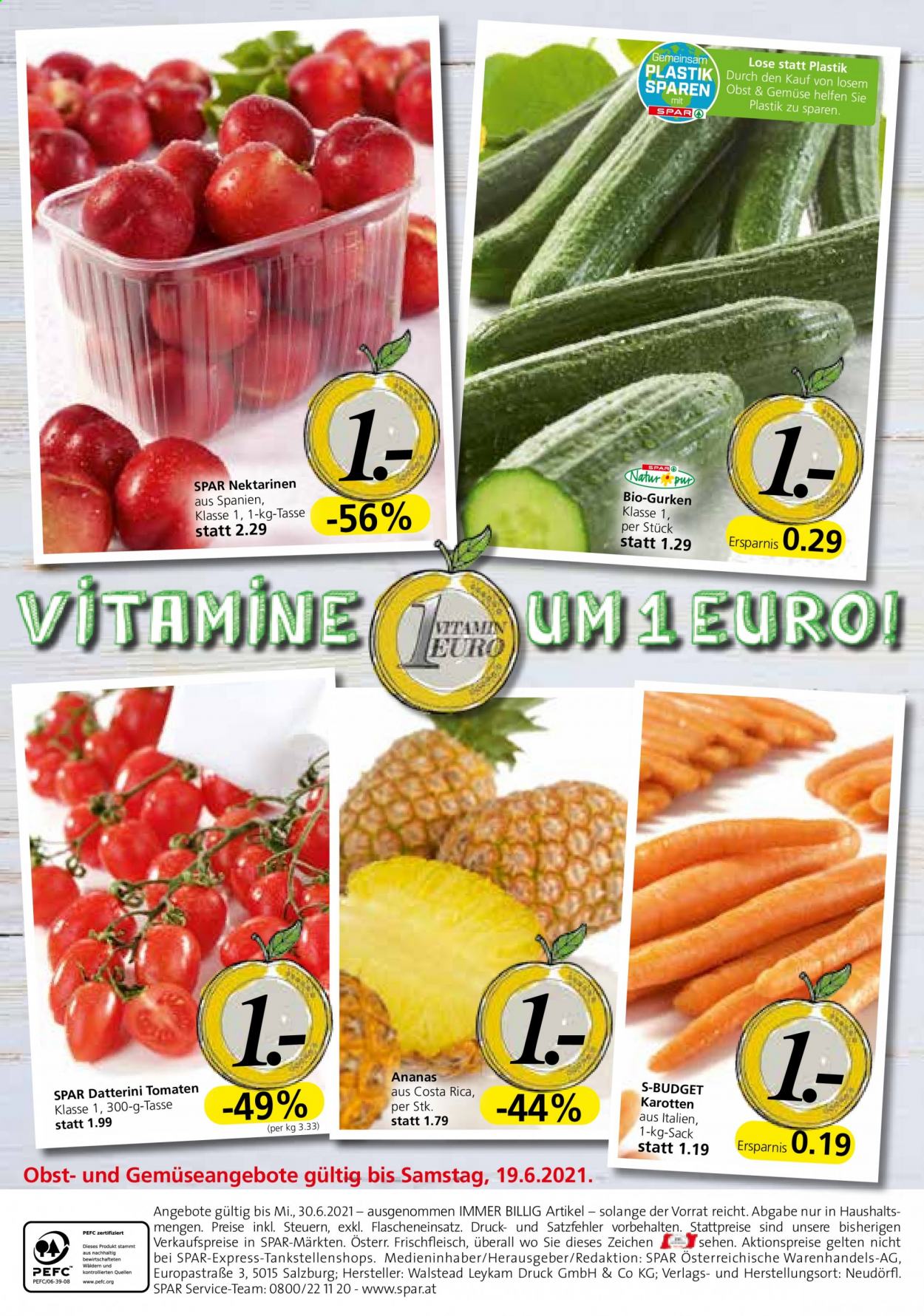 Angebote INTERSPAR - 17.6.2021 - 30.6.2021. Seite 20