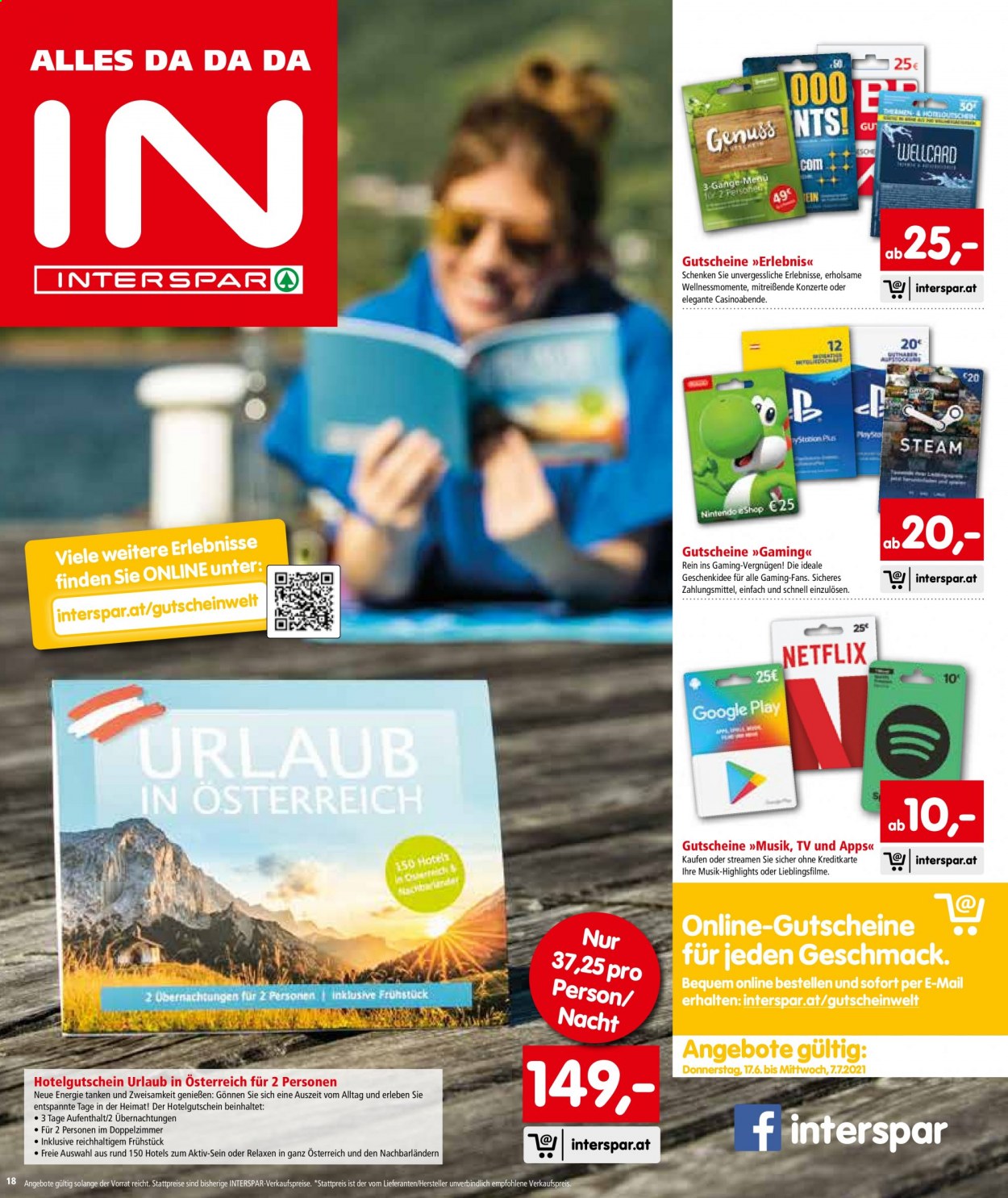 Angebote INTERSPAR - 17.6.2021 - 30.6.2021. Seite 18