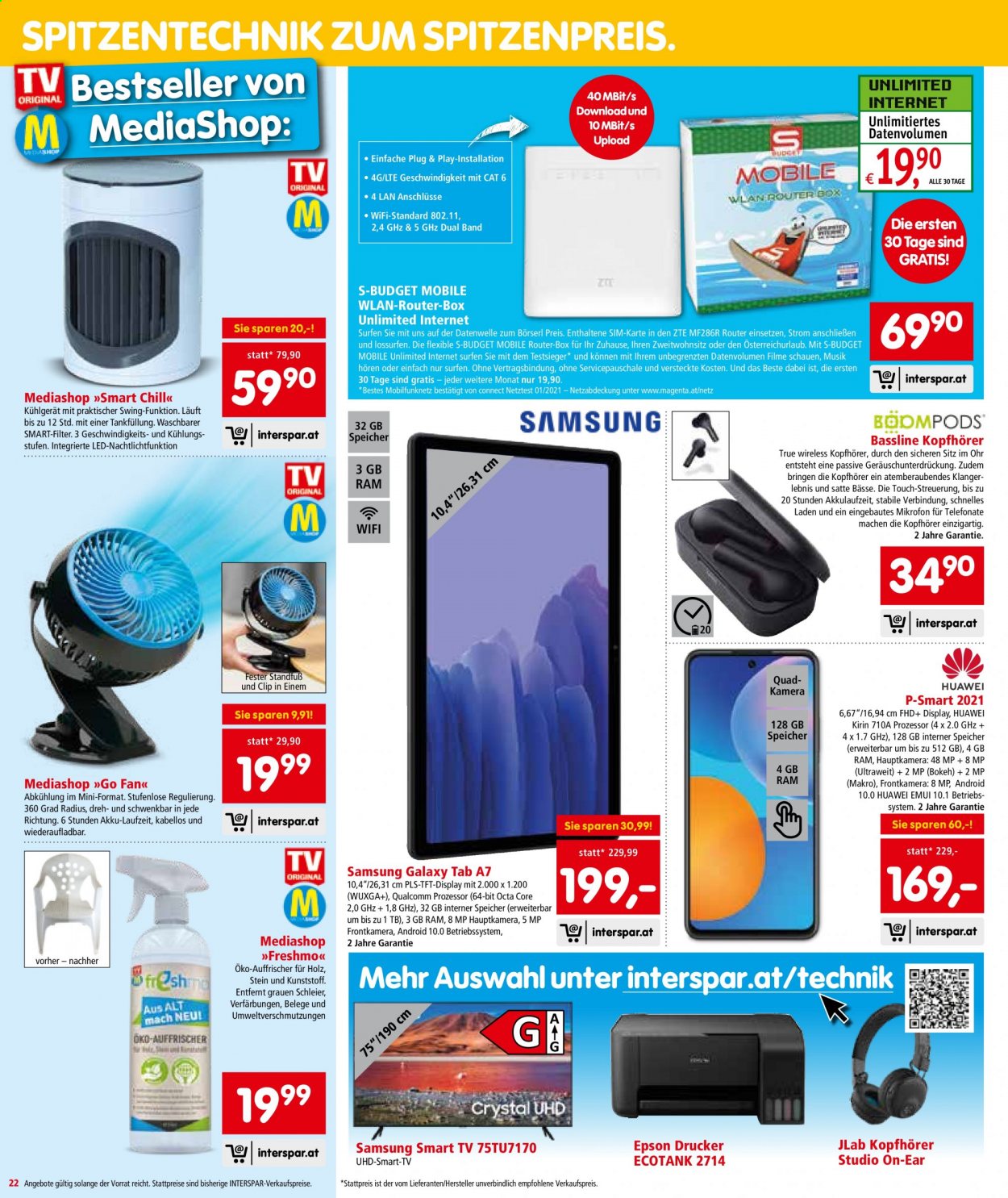 Angebote INTERSPAR - 17.6.2021 - 30.6.2021. Seite 22