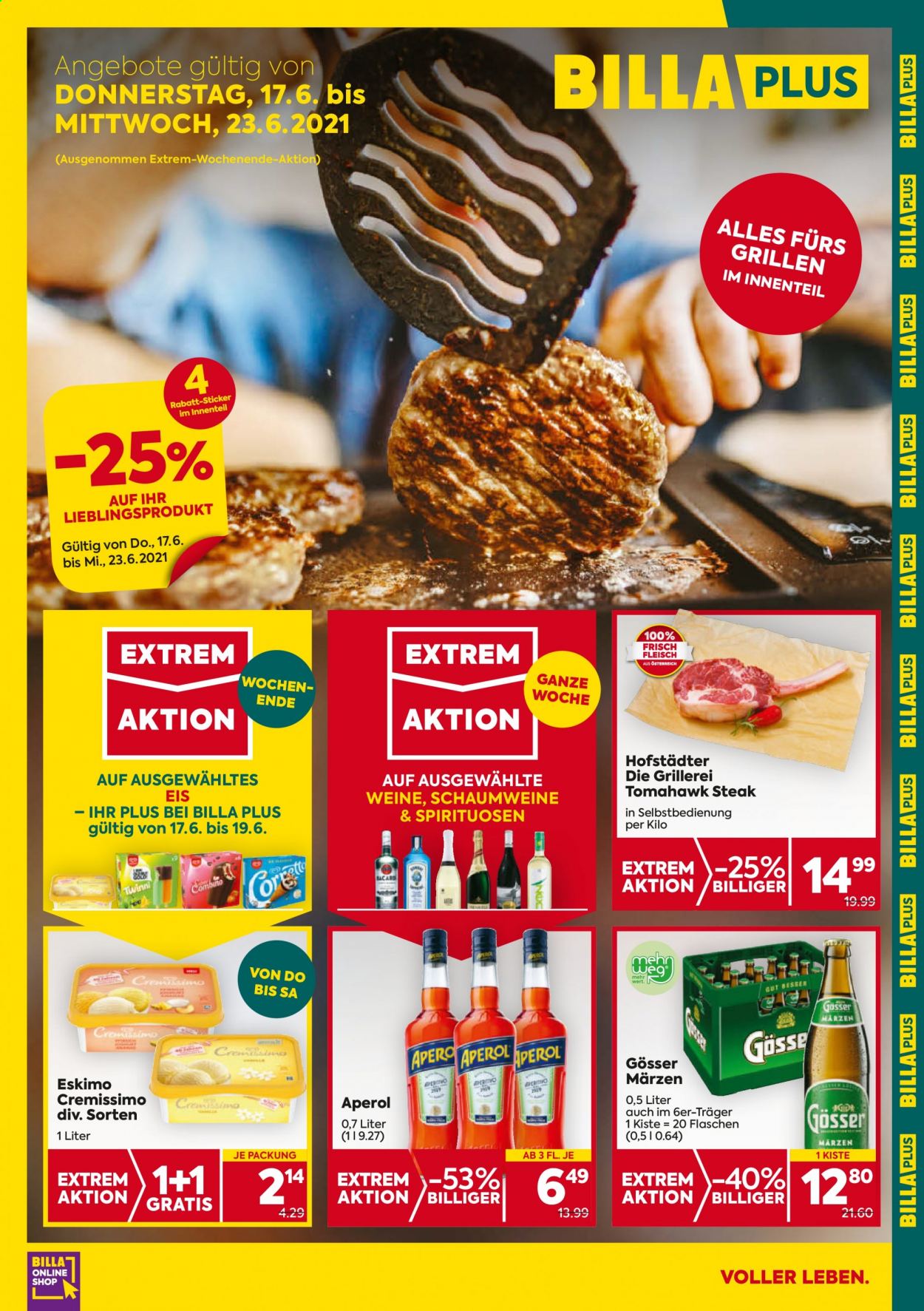 Angebote Billa Plus - 17.6.2021 - 23.6.2021. Seite 1