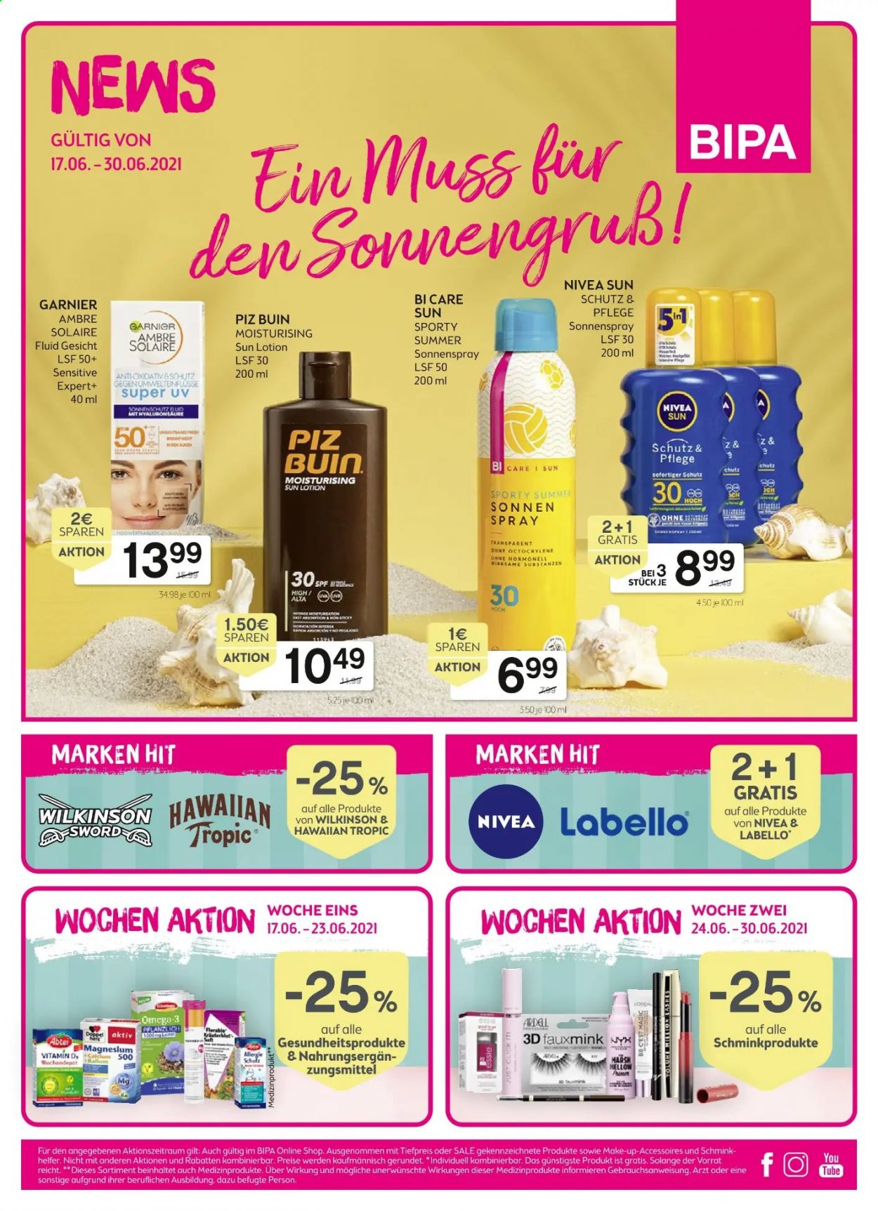 Angebote Bipa - 17.6.2021 - 30.6.2021. Seite 1