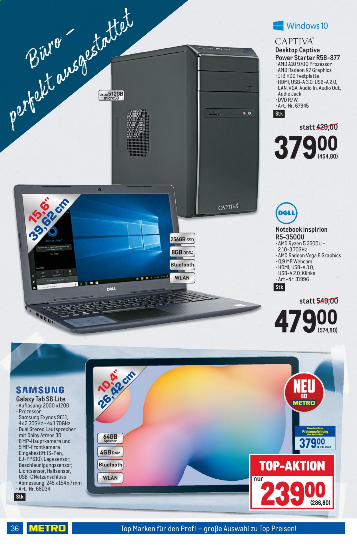 Angebote Metro - 24.6.2021 - 7.7.2021. Seite 36