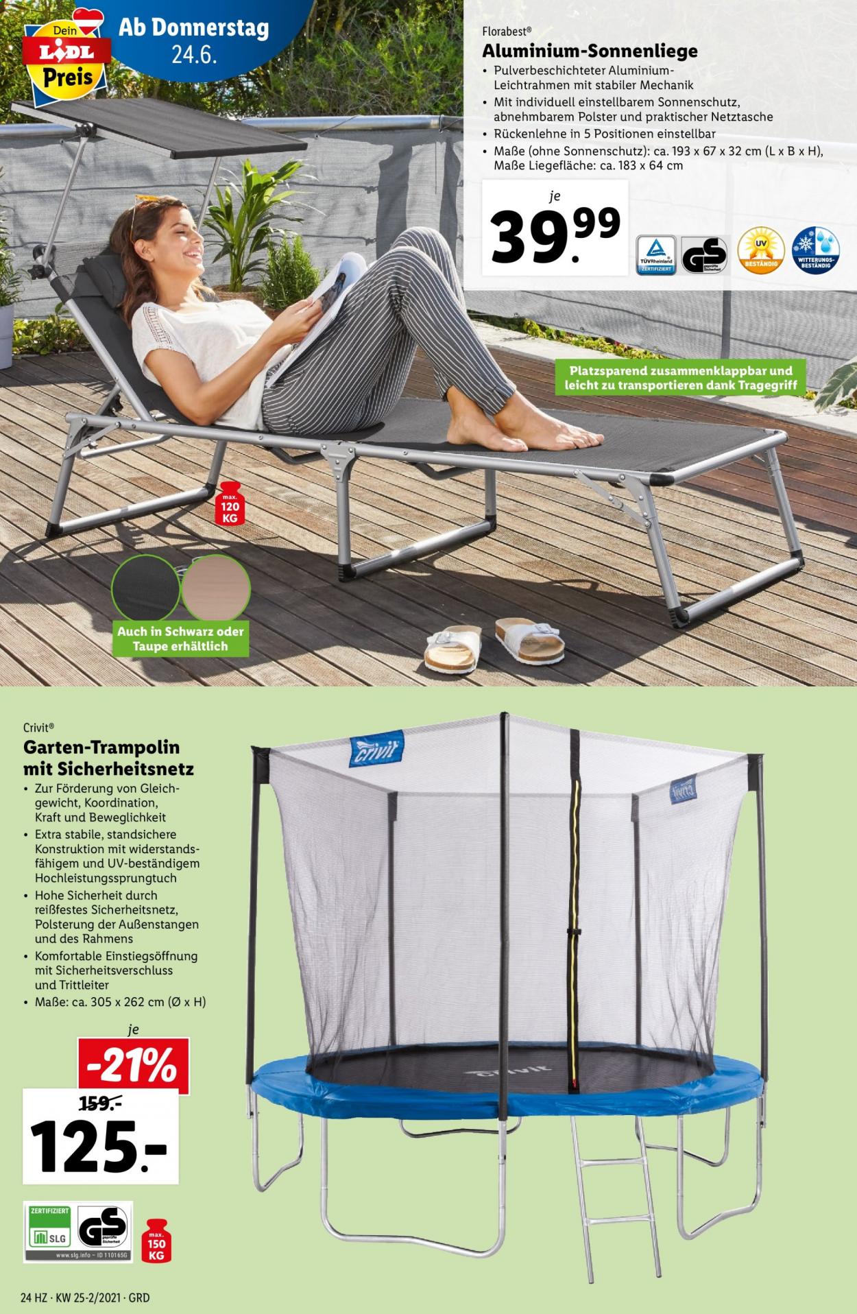 Angebote Lidl - 24.6.2021 - 30.6.2021. Seite 24