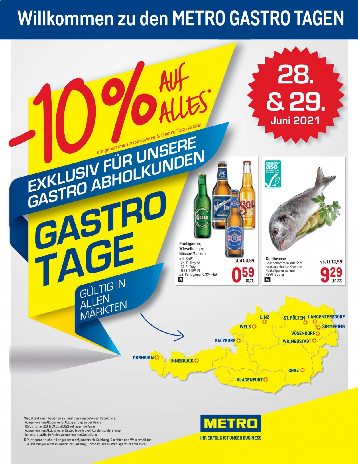 Angebote Metro - 28.6.2021 - 29.6.2021. Seite 1