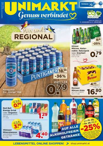 Angebote UNIMARKT - 23.6.2021 - 29.6.2021.