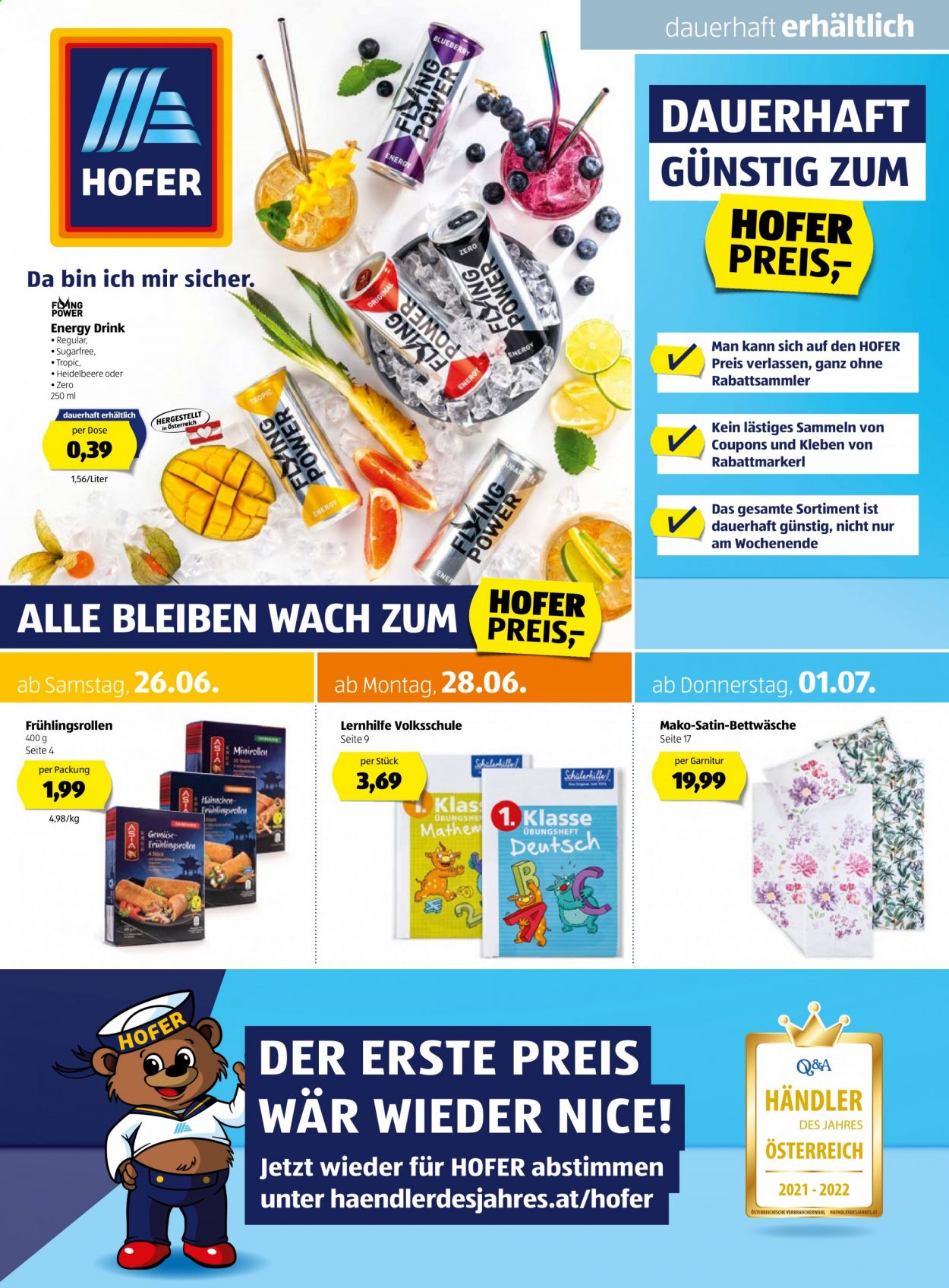 Angebote Hofer - 26.6.2021 - 3.7.2021. Seite 1