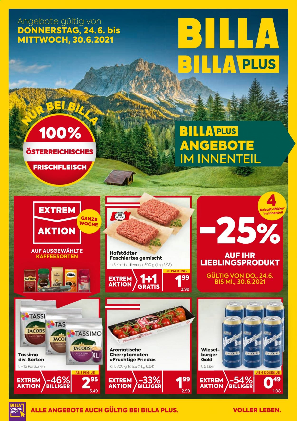 Angebote Billa - 24.6.2021 - 30.6.2021. Seite 1