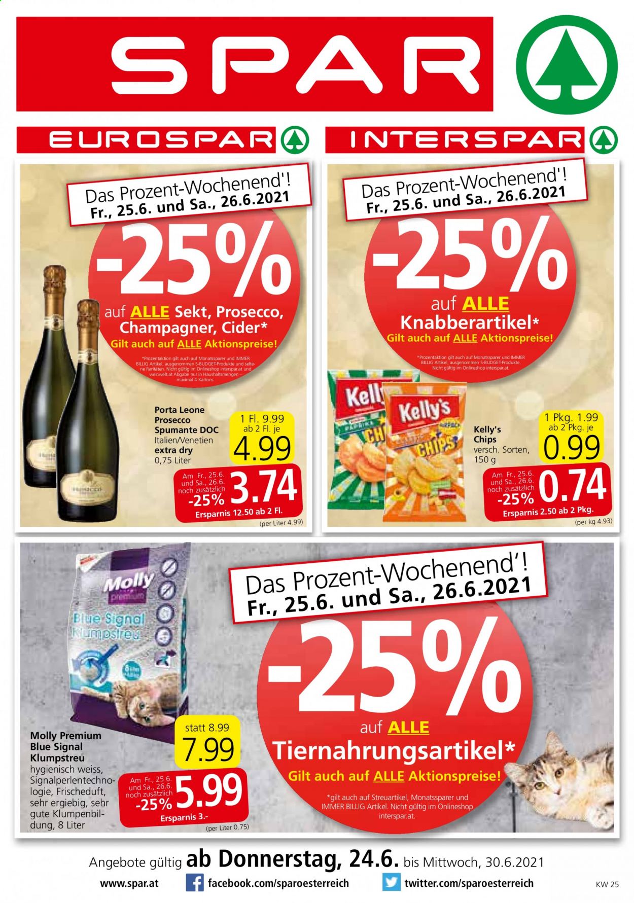 Angebote INTERSPAR - 24.6.2021 - 30.6.2021. Seite 1