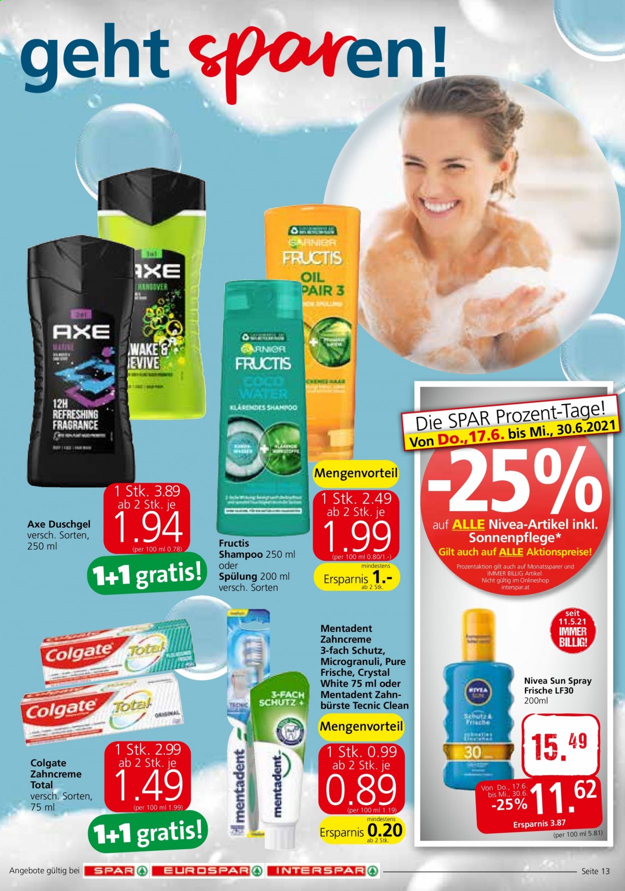 Angebote INTERSPAR - 24.6.2021 - 30.6.2021. Seite 13