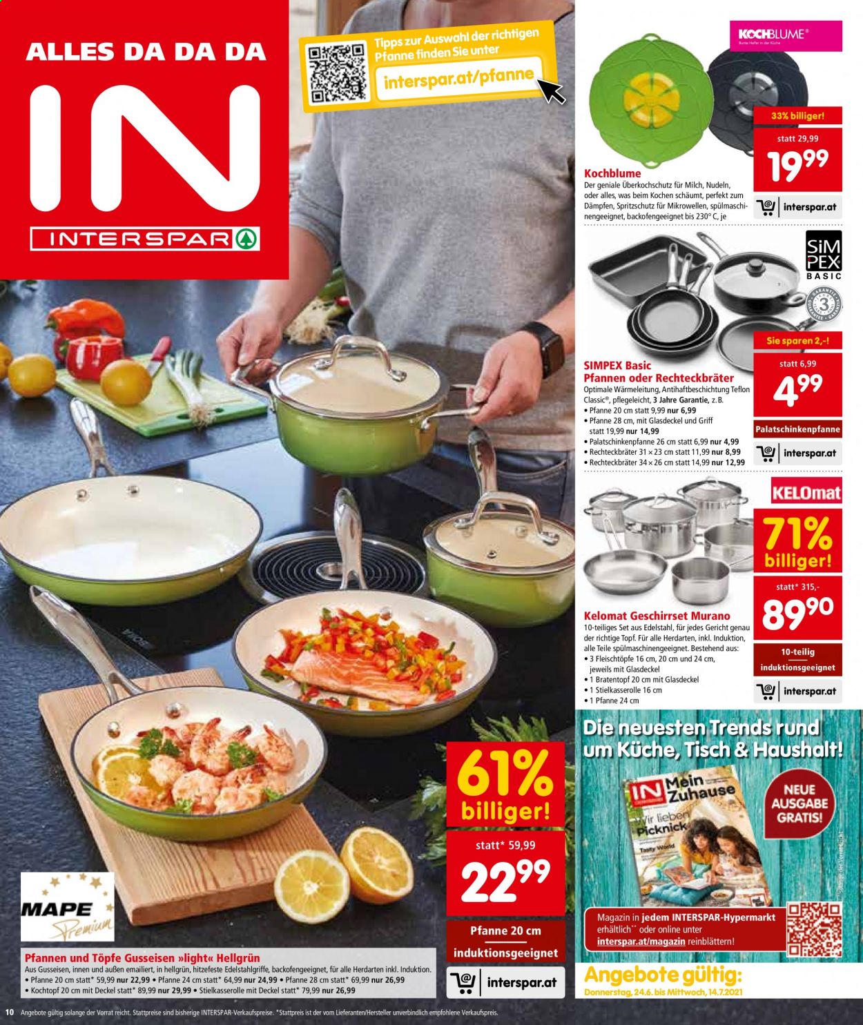 Angebote INTERSPAR - 24.6.2021 - 30.6.2021. Seite 10