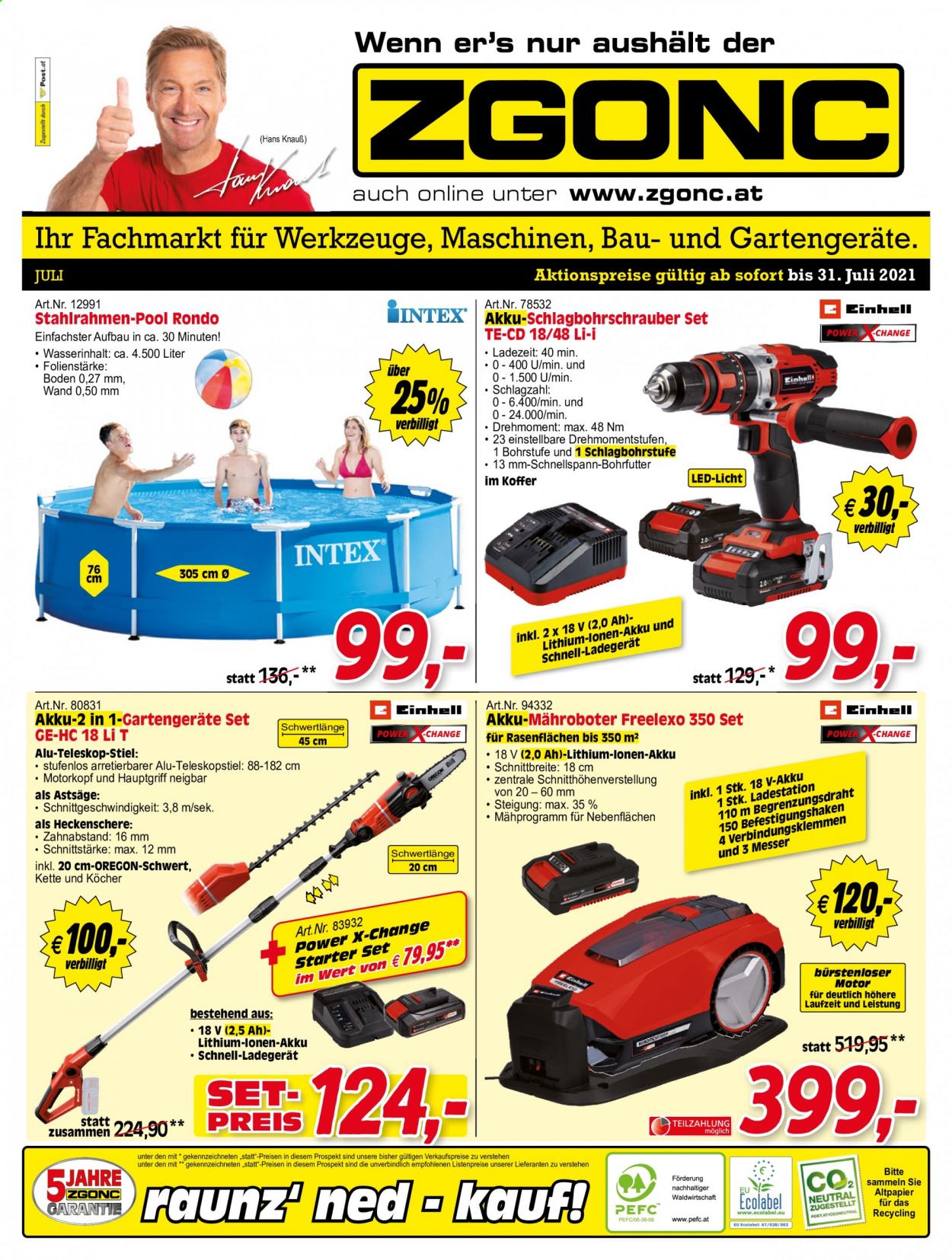 Angebote Zgonc - 28.6.2021 - 31.7.2021. Seite 1