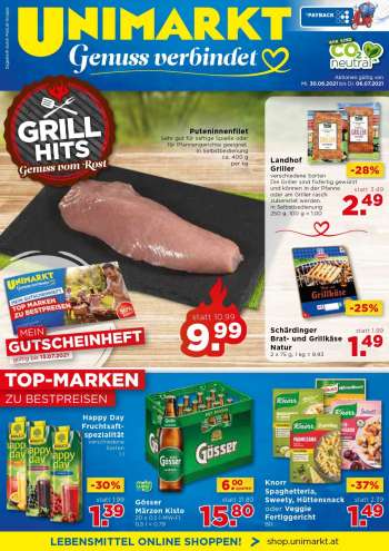 Angebote UNIMARKT - 30.6.2021 - 6.7.2021.