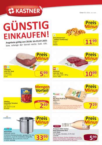 Angebote KASTNER - 28.6.2021 - 3.7.2021.