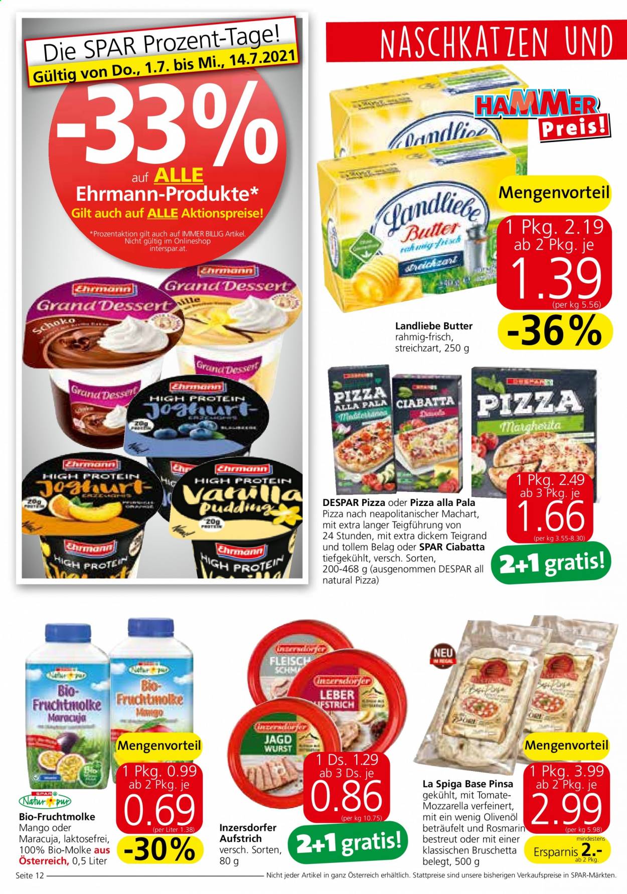 Angebote INTERSPAR - 1.7.2021 - 14.7.2021. Seite 12