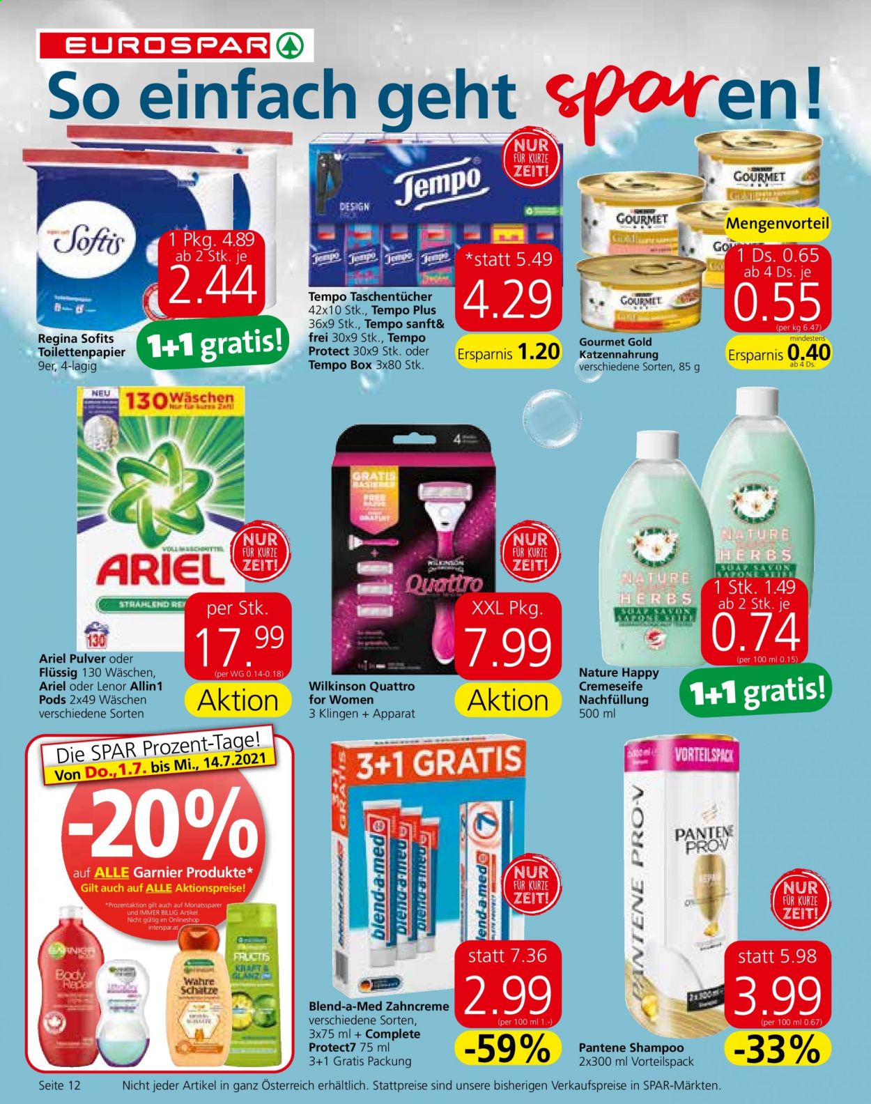 Angebote EUROSPAR - 1.7.2021 - 14.7.2021. Seite 12