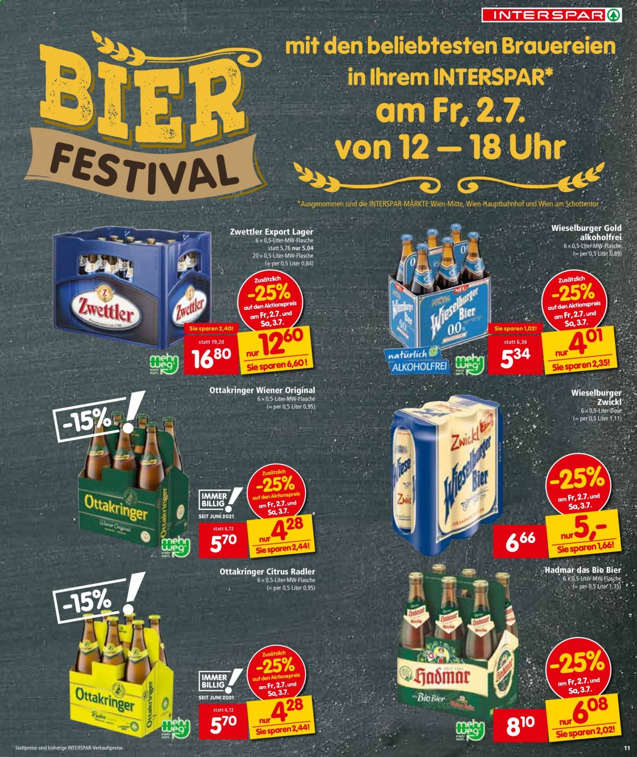 Angebote INTERSPAR - 1.7.2021 - 14.7.2021. Seite 11