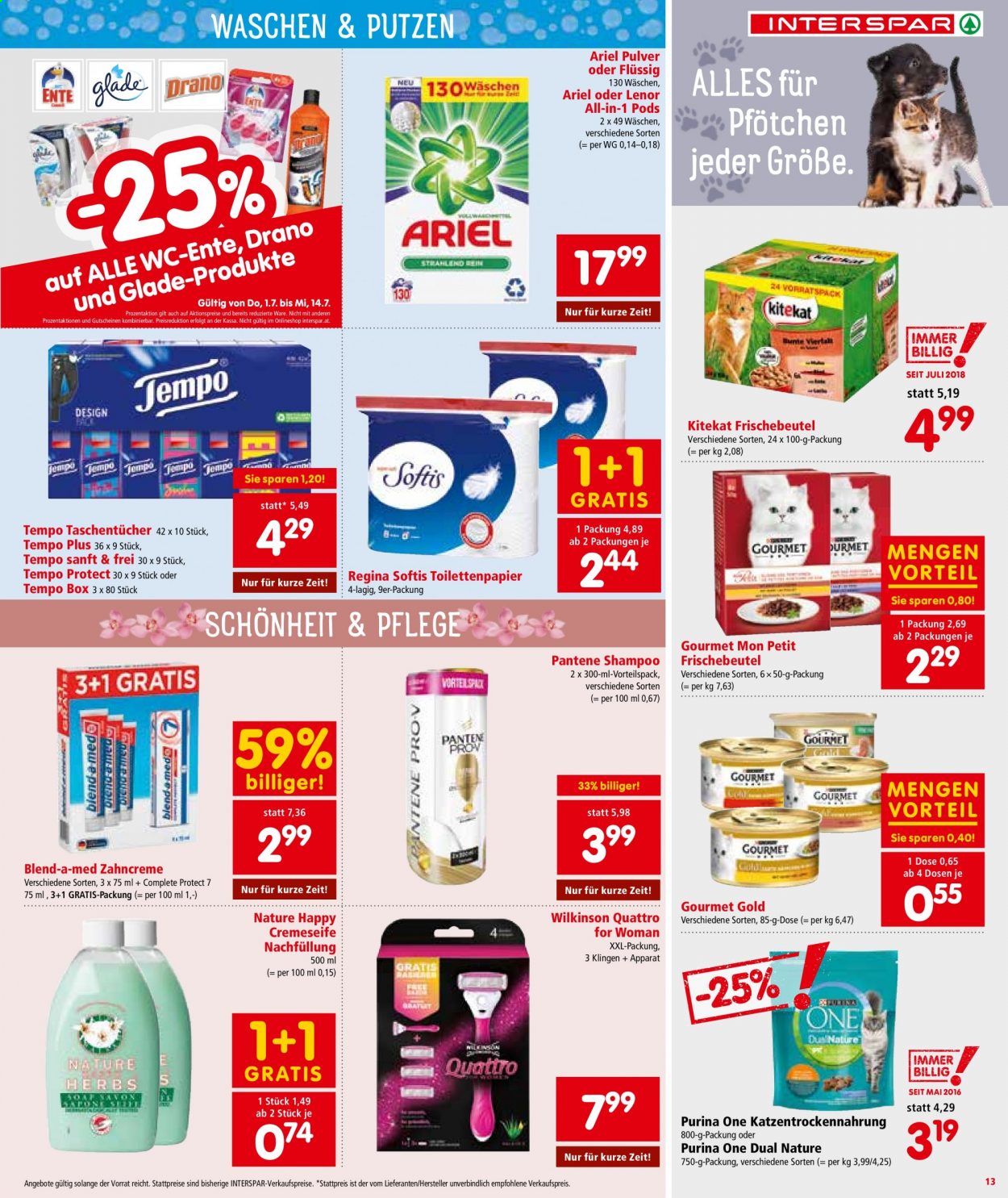 Angebote INTERSPAR - 1.7.2021 - 14.7.2021. Seite 13