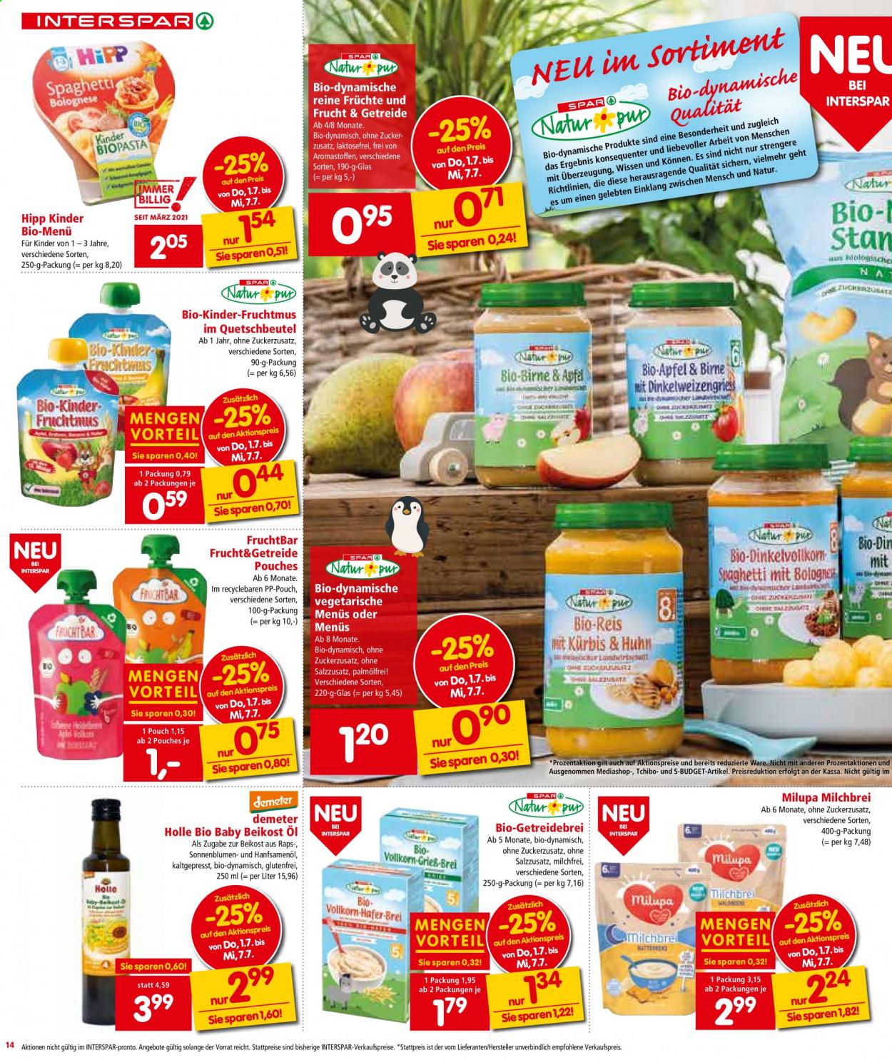 Angebote INTERSPAR - 1.7.2021 - 14.7.2021. Seite 14
