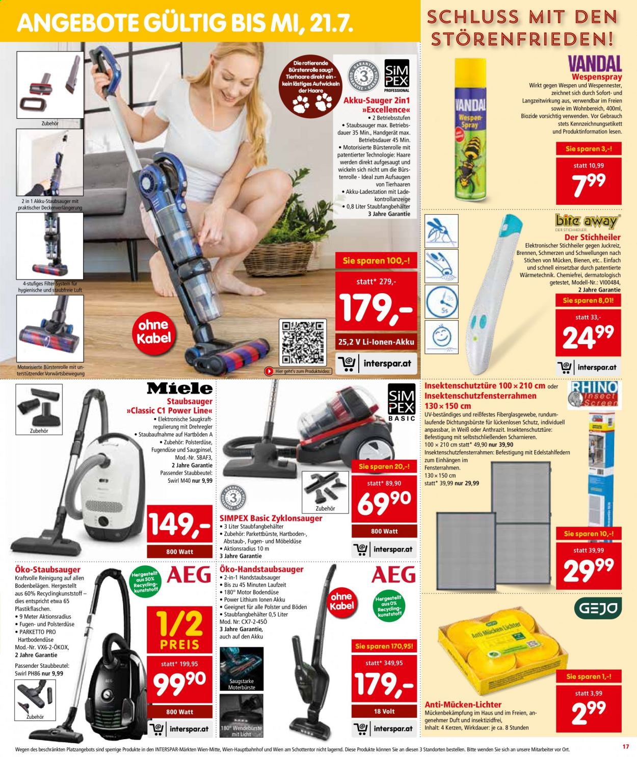 Angebote INTERSPAR - 1.7.2021 - 14.7.2021. Seite 17