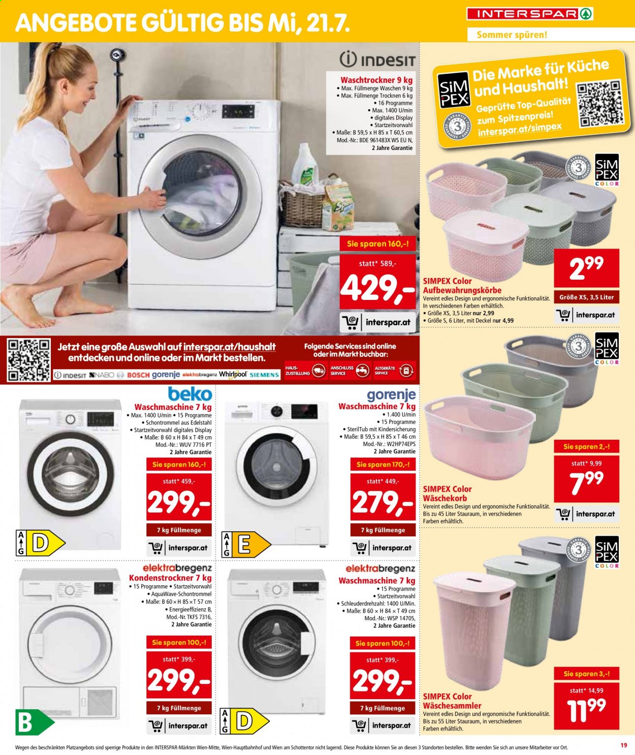 Angebote INTERSPAR - 1.7.2021 - 14.7.2021. Seite 19