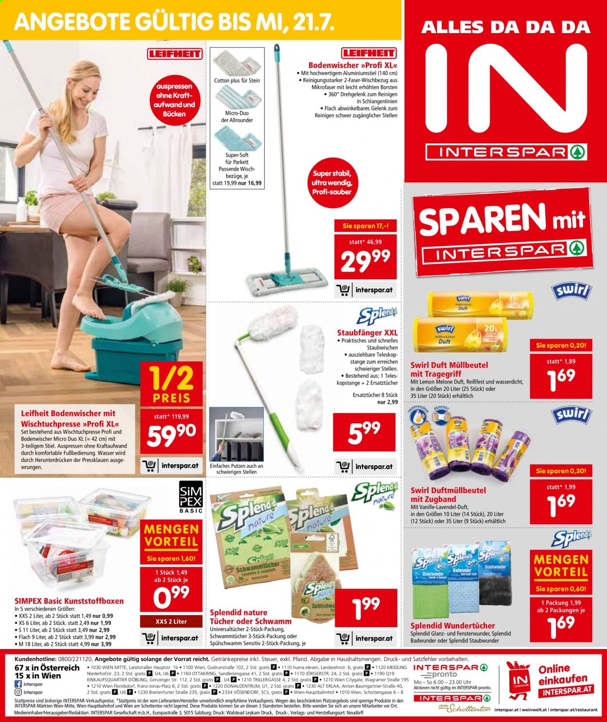 Angebote INTERSPAR - 1.7.2021 - 14.7.2021. Seite 20