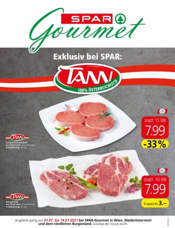 Angebote SPAR - 1.7.2021 - 14.7.2021.