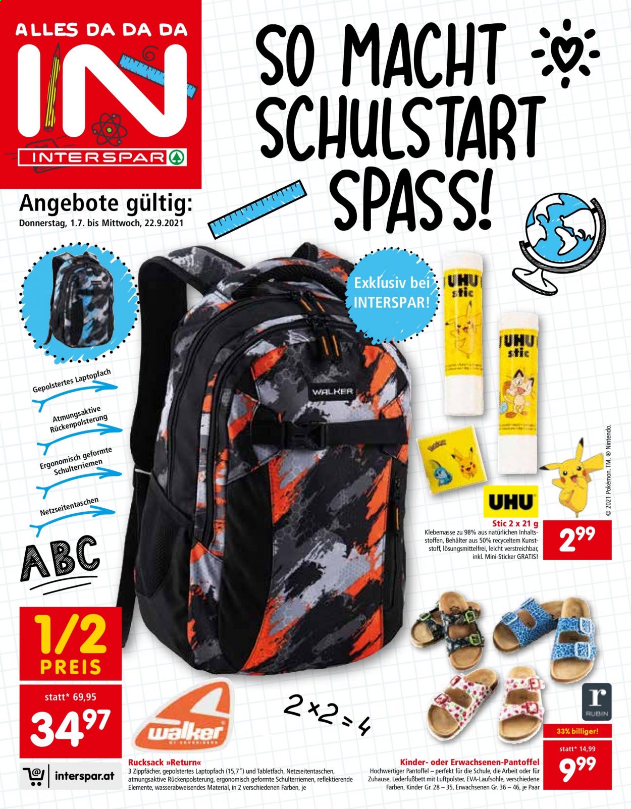 Angebote INTERSPAR - 1.7.2021 - 22.9.2021. Seite 1